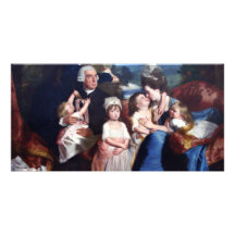 Portrait Of Family Copley By Copley John Singleton Photo Card Template