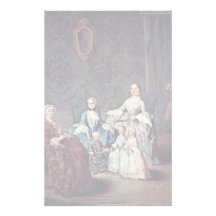 Portrait Of Family Sagredo By Longhi Pietro Stationery