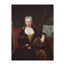 Portrait of Faustina Bordoni, Handel's singer Stretched Canvas Prints