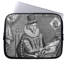 Portrait of Francis Bacon (1561-1626) Viscount of Laptop Computer Sleeves