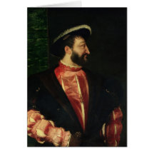 Portrait of Francis I  1538 Greeting Card