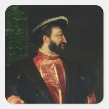 Portrait of Francis I  1538 Stickers