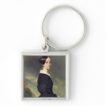 Portrait of Francisca Caroline de Braganca  1844 Keychain
