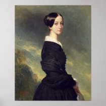Portrait of Francisca Caroline de Braganca  1844 Poster