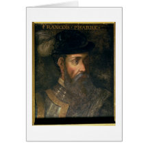 Portrait of Francisco Pizarro (c.1478-1541) Spanis Cards