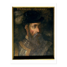 Portrait of Francisco Pizarro (c.1478-1541) Spanis Postcard
