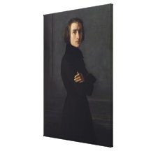 Portrait of Franz Liszt  1839 Gallery Wrapped Canvas