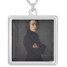 Portrait of Franz Liszt  1839 Necklace