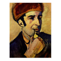 Portrait of Franz Marc by August Macke postcards