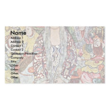 Portrait Of Friederike Maria Beer By Klimt Gustav Business Cards