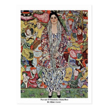 Portrait Of Friederike Maria Beer By Klimt Gustav Post Cards