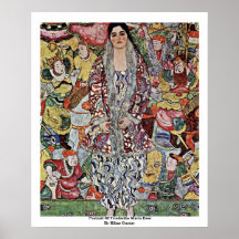 Portrait Of Friederike Maria Beer By Klimt Gustav Print