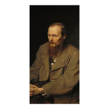 Portrait of Fyodor Dostoyevsky by Vasily Perov Customized Photo Card