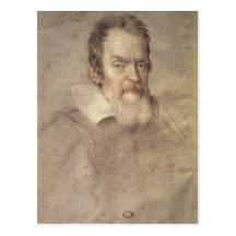 Portrait of Galileo Galilei  Astronomer Postcard
