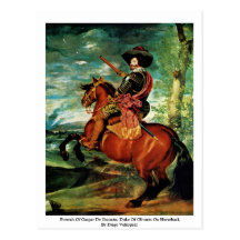 Portrait Of Gaspar De Guzmán, Duke Of Olivares Post Card