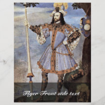 Portrait Of George Clifford Earl Of Cumberland Personalized Flyer