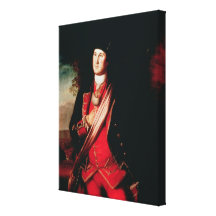 Portrait of George Washington  1772 Canvas Print