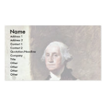 Portrait Of George Washington,  By Gilbert Stuart Business Cards