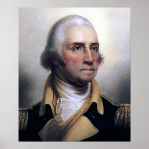 Portrait of George Washington Print