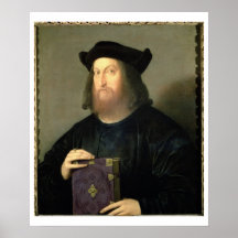 Portrait of Gian Giorgio Trissino (1478-1550) (oil Posters