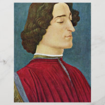 Portrait Of Giuliano De 'Medici By Botticelli Sand Flyer Design