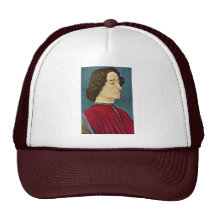 Portrait Of Giuliano De 'Medici By Botticelli Sand Trucker Hat