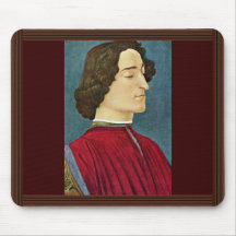 Portrait Of Giuliano De 'Medici By Botticelli Sand Mouse Pad