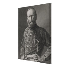Portrait of Giuseppe Garibaldi Canvas Print