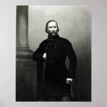 Portrait of Giuseppe Garibaldi Posters
