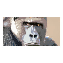 Portrait of Gorilla Customized Photo Card