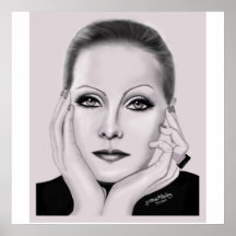 Portrait of GretaGarbo-DA-6000 Poster