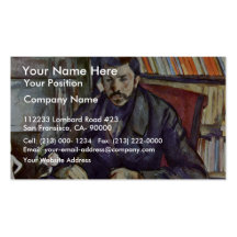 Portrait Of Gustave Geffroy By Paul Cézanne (Best Business Cards