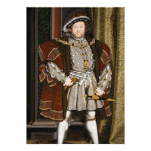 Portrait of Henry VIII by Hans Holbein the Younger Custom Announcement