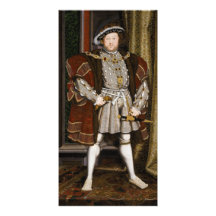Portrait of Henry VIII by Hans Holbein the Younger Customized Photo Card