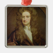 Portrait of Isaac Newton  1702 Christmas Tree Ornaments