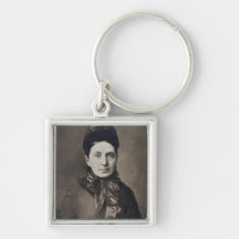 Portrait of Isabella Bird Bishop Keychain
