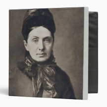 Portrait of Isabella Bird Bishop Vinyl Binder