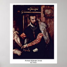 Portrait Of Jacopo Strada By Titian Print