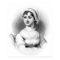 Portrait of Jane Austen posters