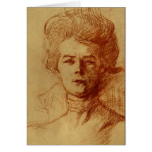 Portrait_of_Jane_Avril_-_Henri_de_Toulouse-Lautrec Greeting Card