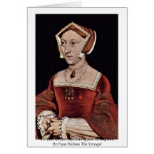 Portrait Of Jane Seymour, Queen Of England Greeting Cards