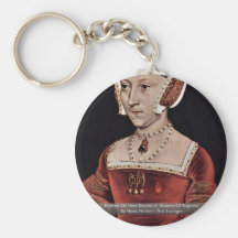 Portrait Of Jane Seymour, Queen Of England Key Chains