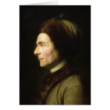 Portrait of Jean-Jacques Rousseau Greeting Card
