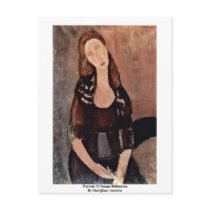 Portrait Of Jeanne Hébuterne By Modigliani Amedeo Postcard