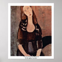 Portrait Of Jeanne Hébuterne By Modigliani Amedeo Posters