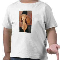 Portrait of Jeanne Hebuterne in a large hat Tee Shirt
