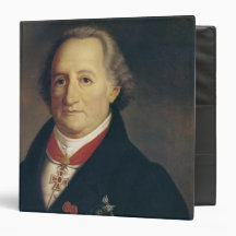 Portrait of Johann Wolfgang von Goethe 3 Ring Binders