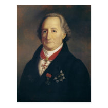 Portrait of Johann Wolfgang von Goethe postcards