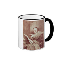 Portrait of John Calvin (1509-1564) (engraving) Mug