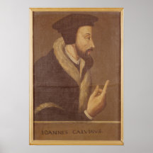 Portrait of John Calvin Poster